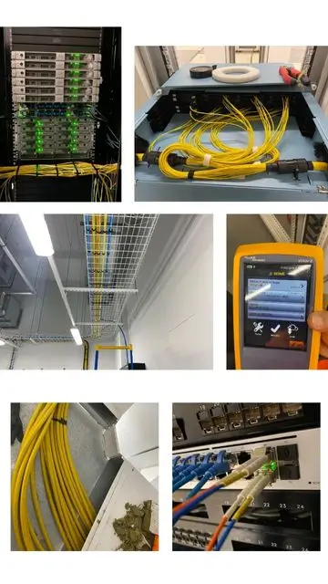 Fusionamento e certificação de fibra óptica